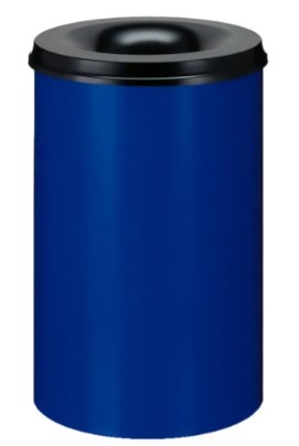 Vlamdovende papierbak 110 LTR Blauw/zwart